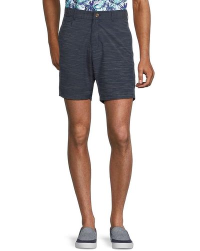 Tailorbyrd Textured Performance Shorts - Blue