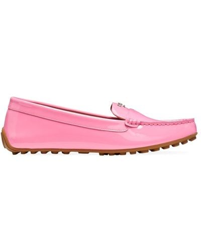 Kate Spade Women's Deck Patent Leather Loafers - Neon Pink - Size 5