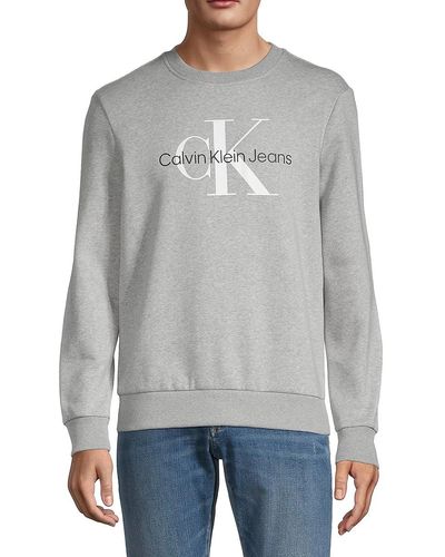 61% Calvin off | for Canada Online Lyst Men up Sweatshirts | to Sale Klein