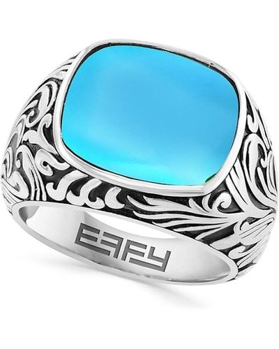 Effy Sterling & Dome Ring - Blue