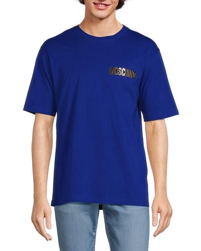 Moschino Logo Crewneck T-shirt - Blue