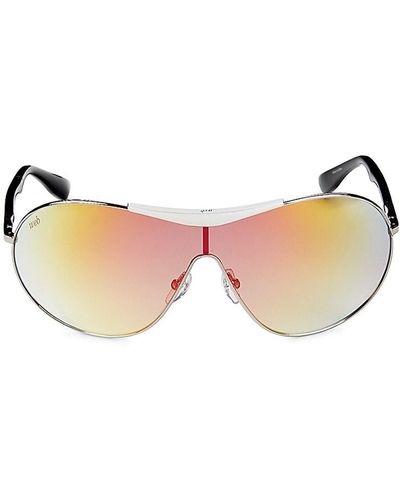 Web 56mm Shield Sunglasses - Pink