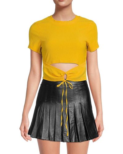 BCBGeneration 'Cut-Out Crop Top - Multicolour