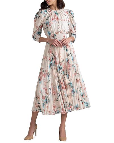 Shoshanna Paxton Floral Jersey Midi Dress - White