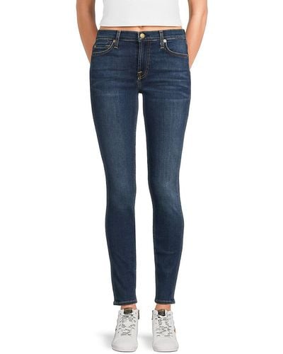 7 For All Mankind Gwenevere Washed Jeans - Blue