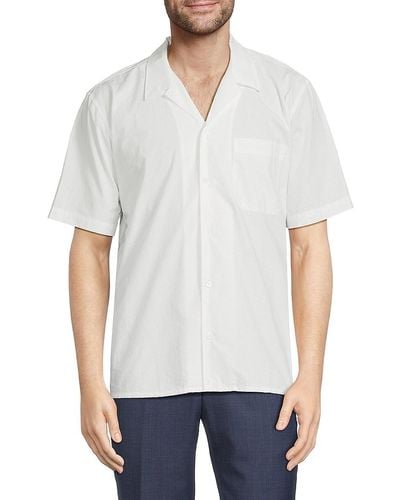FRAME Solid Camp Shirt - White