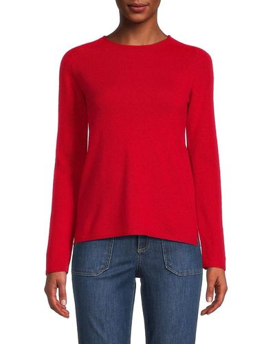 Sofia Cashmere Relaxed Cashmere Sweater - Red