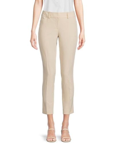 Tommy Hilfiger Solid Cropped Pants - Natural
