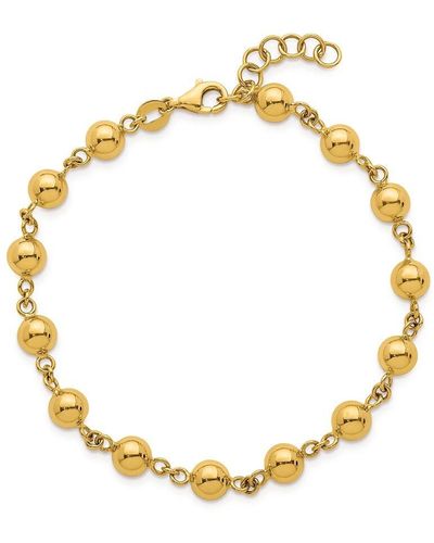 Saks Fifth Avenue 14k Yellow Gold Ball Chain Bracelet - Metallic