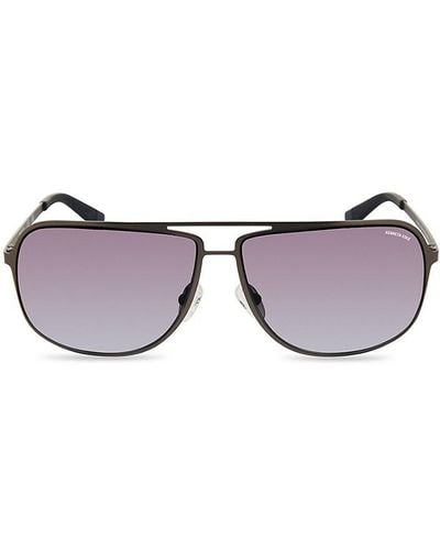 Kenneth Cole 64Mm Square Aviator Sunglasses - Gray