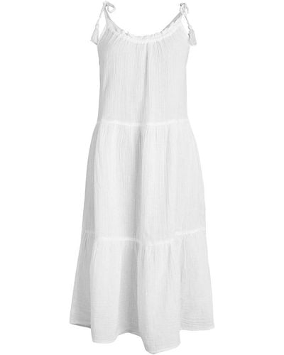 Beach Lunch Lounge Beach Lunch Lounge Willa Tiered Tank Dress Cover-up - White
