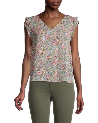 West Kei High-low Floral Top - Multicolor