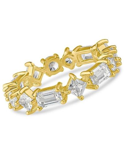 CZ by Kenneth Jay Lane Look Of Real 14k Goldplated & Cubic Zirconia Ring - Metallic