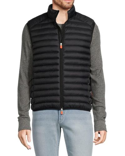 Save The Duck Adam Quilted Puffer Vest - Black
