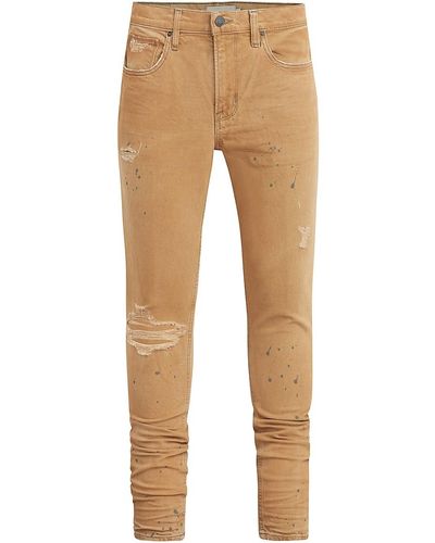 Hudson Jeans Zack Ripped Skinny Jeans - Natural