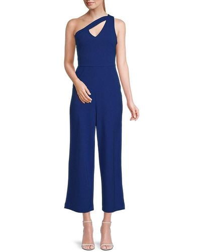 Rachel Roy Ginger One-shoulder Cutout Jumpsuit - Blue