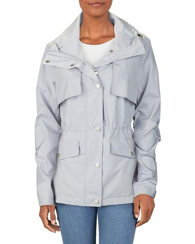 Cole Haan Snap Front Zip Collar Jacket - Grey