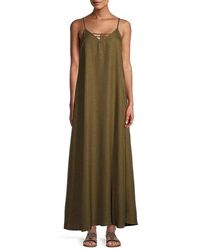 West Kei Woven Maxi Dress - Green