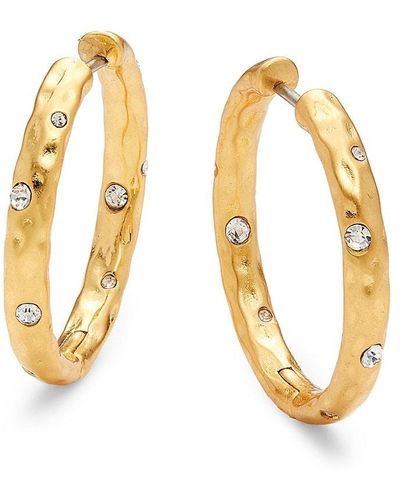 Plastic post shop hoop earrings