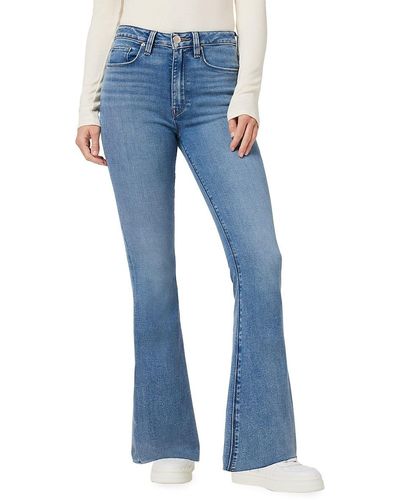 Hudson Jeans Holly Mid Rise Flare Jeans - Blue
