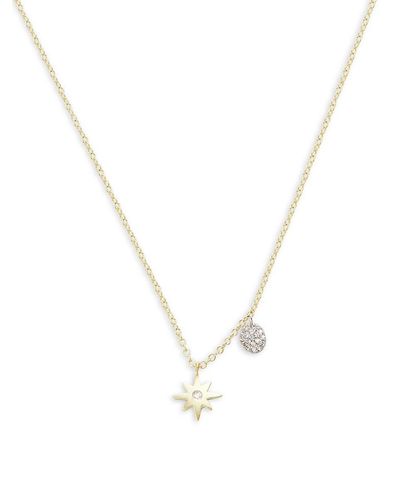 Meira T 14K & 0.05 Tcw Diamond Pendant Necklace - Metallic