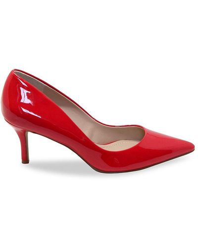 Charles David Angelica Point Toe Court Shoes - Red