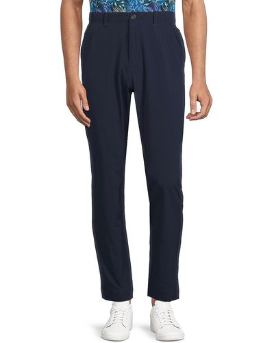 Brooks Brothers Flat Front Golf Trousers - Blue