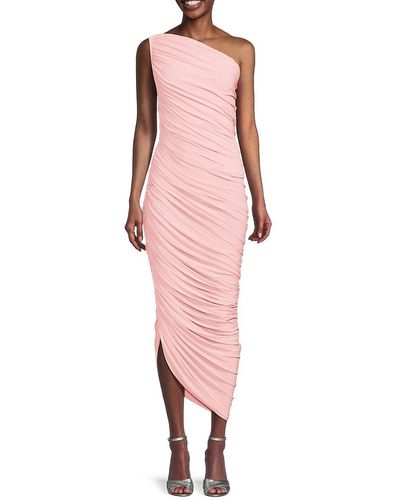 Norma Kamali 'Diana Ruched Dress - Pink