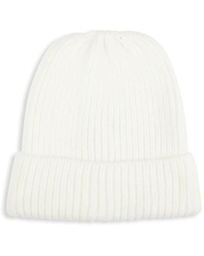 Hat Attack Park Ribbed Beanie - White