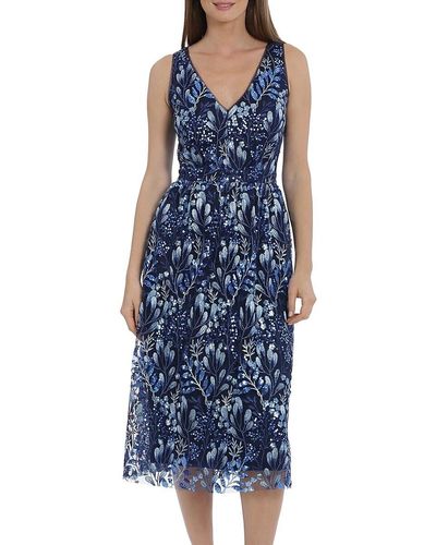Maggy london floral a line dress cheap