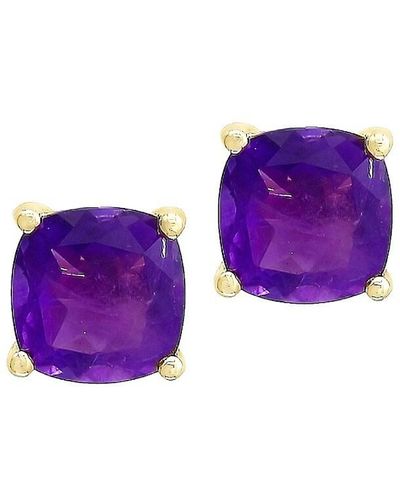 Effy 14k Yellow & Amethyst Earrings - Purple