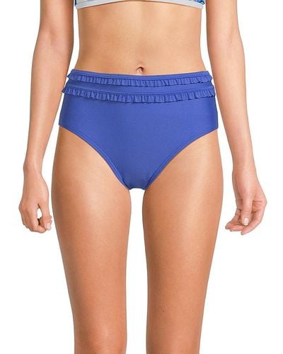 TOMMY HILFIGER,Bandeau Bikini, Bandeau BH + Slip Brazilian Blau