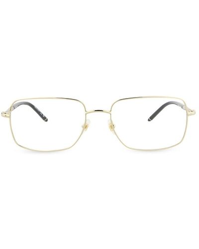 Montblanc 57mm Rectangle Eyeglasses - Metallic