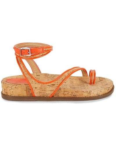 SCHUTZ SHOES Chinara Strappy Platform Sandals - Orange