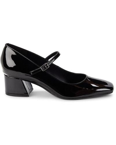 Calvin Klein Marlay Mary Jane Block Court Shoes - Black