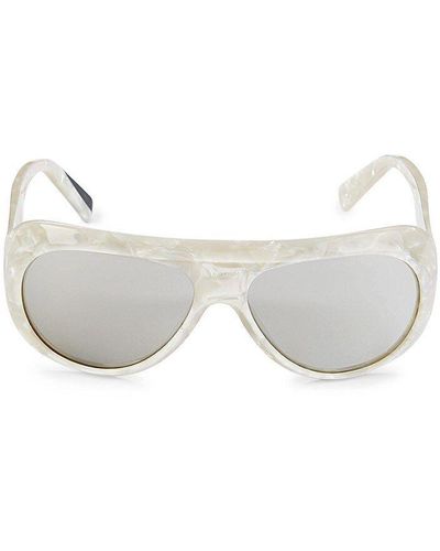 Alain Mikli 59mm Marmion Oval Sunglasses - White