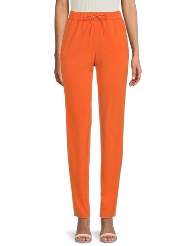 Akris Punto Mike Solid Drawstring Trousers - Orange