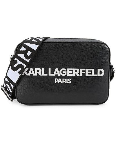 Karl Lagerfeld Maybelle Logo Camera Crossbody Bag - Black