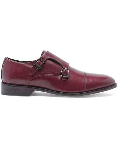 Anthony Veer Roosevelt Double Monk Strap Shoes - Purple