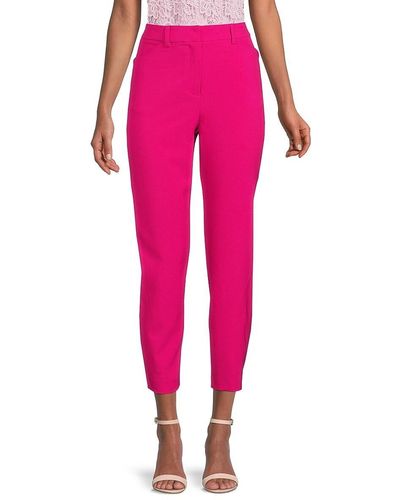 Nanette Lepore Solid Cropped Pants - Pink