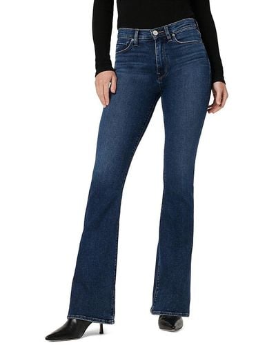 Hudson Jeans Barbara Mid Rise Boot Cut Jeans - Blue