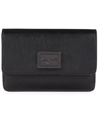 Zadig & Voltaire Le Cecilia Leather Bifold Wallet - Black