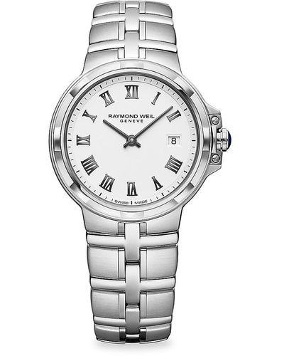 Raymond Weil Parsifal 30mm Stainless Steel Bracelet Watch - Grey