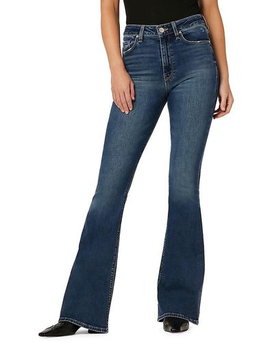Hudson Jeans Holly High Rise Flare Jeans - Blue