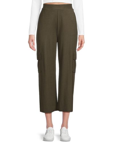 Bobeau Side Slit Cargo Trousers - Green