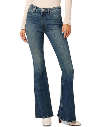 Hudson Jeans Holly Flared High-waisted Jeans - Blue
