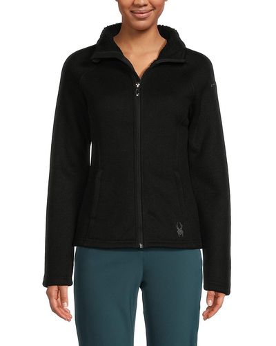 Spyder Stella Logo Zip Jacket - Black