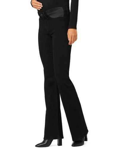 Hudson Jeans Nico Mid Rise Maternity Bootcut Jeans - Black