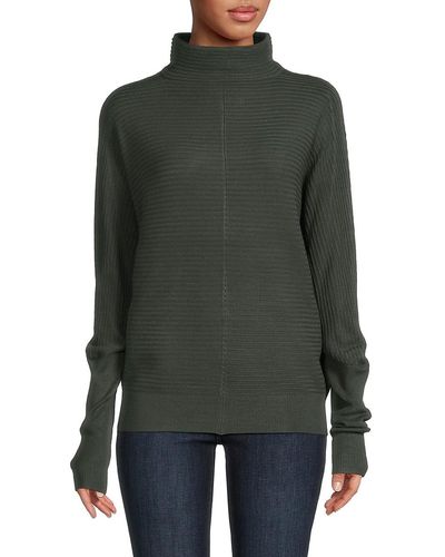 French Connection Babysoft Ribbed Mockneck Sweater - Green