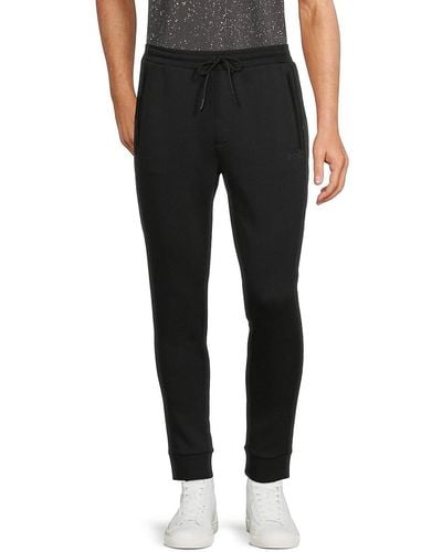 BOSS Solid Drawstring Sweatpants - Black